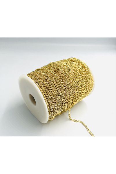 yiğit aksesuar 2 Meters No Darkening 1 mm Extension Necklace Bracelet Chain