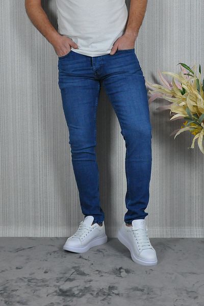 CW Casualwear Men's Slim Fit Light Blue Jeans
