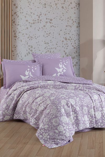 Hobby Hira Lilac - Double Poplin Duvet Cover Set