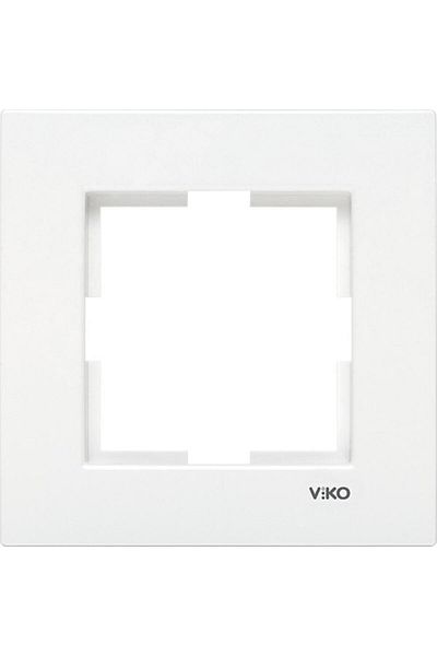 VİKO White Single Karre Frame - 24 Pcs Viko