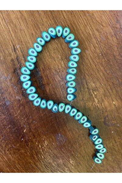 Gönülden Tasarım 0.5 Mm 1 Dizi 40 Adet Nazar Boncuklu Çiçekli Avakado Fimo Bo...