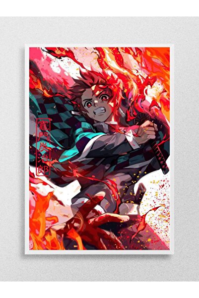 Mudi Store Manga Demon Slayer Anime Poster Çerçevesiz Yüksek Kalite Anime Duv...