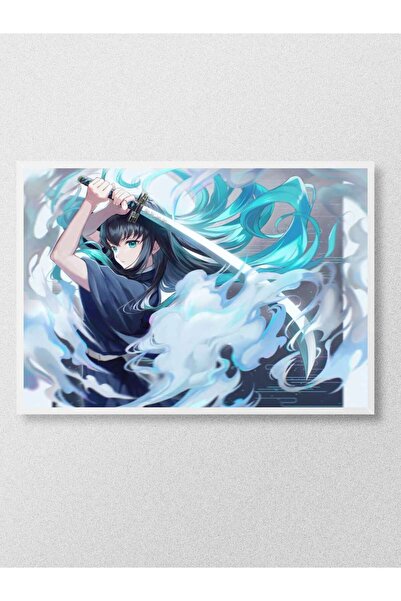 Mudi Store muichiro tokito Anime Poster Çerçevesiz Yüksek Kalite Anime Duvar Poster