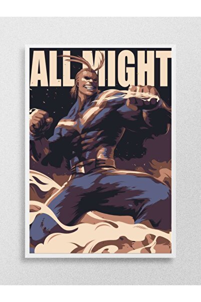 Mudi Store All Might My Hero Academia Anime Poster Çerçevesiz Yüksek Kalite A...