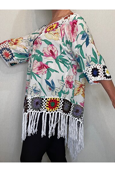 Gönülden Tasarım Μοτίφ Şile Πανί - Παρεό με Φόρεμα Παραλίας