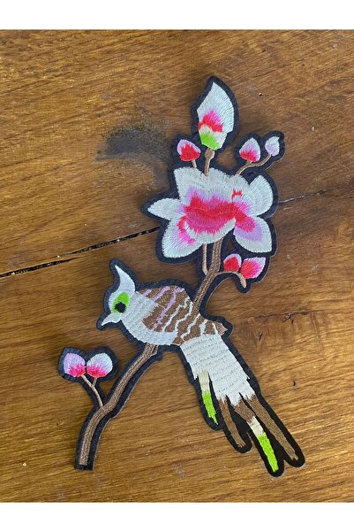 Gönülden Tasarım 15X22 CM FIER DE FIERDĂ FLORI ADESIVE PĂSĂRI ÎN RAMURĂ APPLICATĂ ACCESORIUL DE PATCH BAG