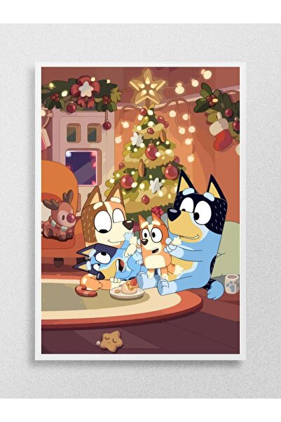 Mudi Store bluey Anime Poster Çerçevesiz Yüksek Kalite Anime Duvar Poster