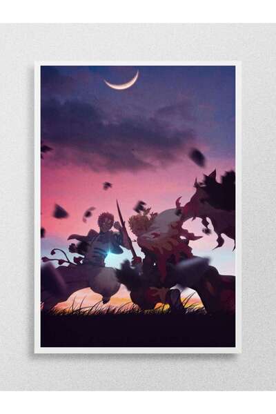 Mudi Store Rengoku Akaza Demon Slayer Anime Poster Çerçevesiz Yüksek Kalite A...