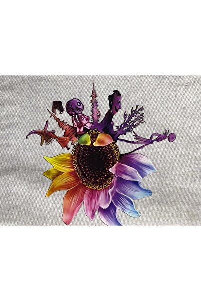 Gönülden Tasarım 18x19 cm 1 imprimare de calitate floarea soarelui colorată c...