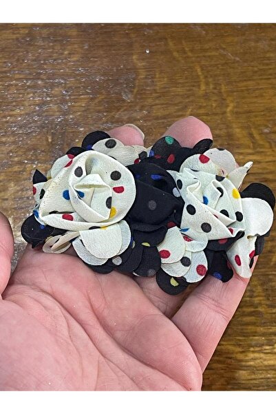 Gönülden Tasarım 9x5 Cm Tulle Polka Dot Arc Floral Applique Accesoriu de cusut