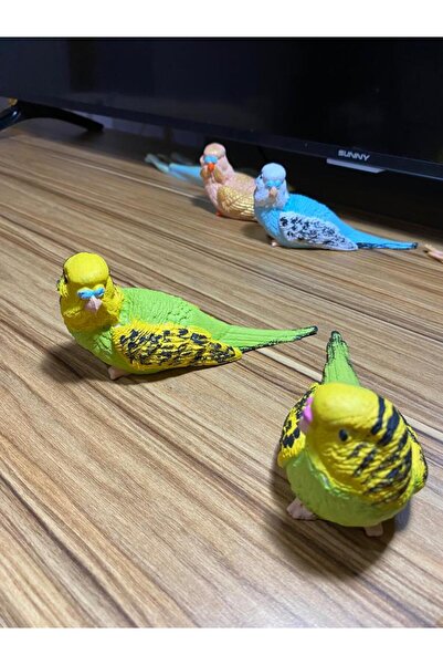 TÜRKÜ HEDİYELİK Dekoratif 2'li Kuş | Biblo Süs | Kuş Hediyelik Süs Eşyası | 2...