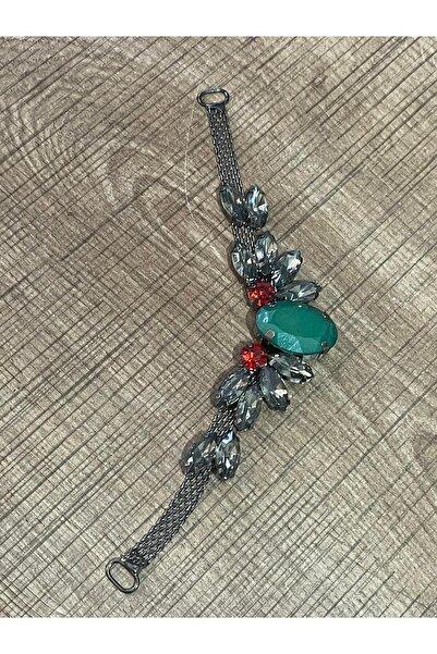 Gönülden Tasarım 18x3 Cm Design Metalic Smarald Pietre Prețioase și Pietre Ro...