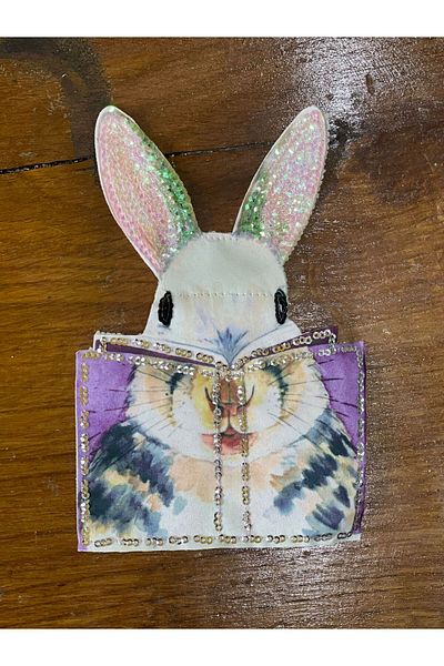Gönülden Tasarım 18x12 Cm Ureche de iepure cu paiete Applique Armă Patch Accesoriu pentru hobby de cusut