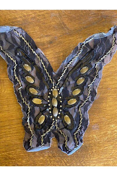 Gönülden Tasarım TAŞ VE BONCUK İŞLEMEE ELBİSE YAKA ETNİK BOHEM YAKA GÖMLEK BL...