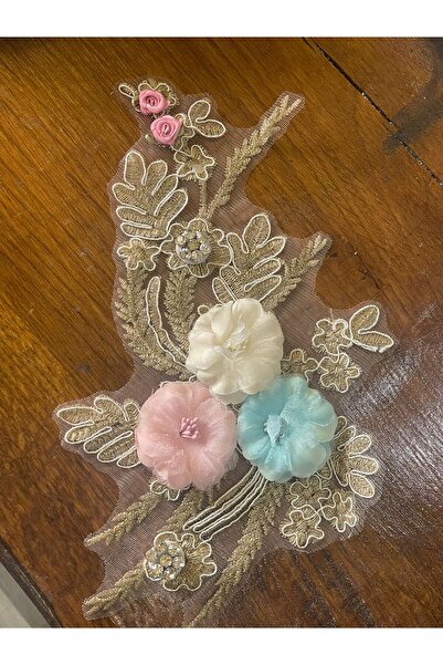 Gönülden Tasarım 29x18 cm Broderie și zircon Broderie cu piatră Guipure Appli...