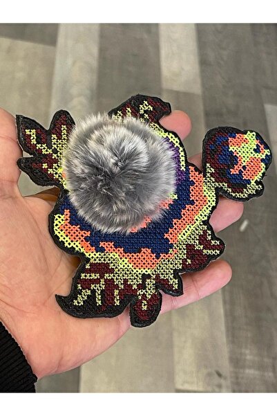 Gönülden Tasarım 11x15 cm pompon vez za vezenje križnim šavom - peglanje na h...