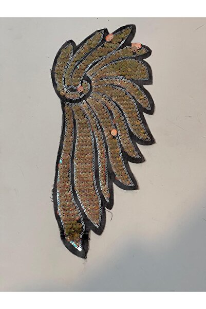 Gönülden Tasarım 34x13cm Paiete Paiete Aripă de Înger Applique Accesoriu de c...