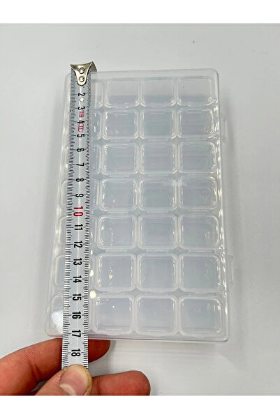 Hobimos 28 Bölmeli ( 7 Tane 4'lü ) Miyuki Boncuk Kutusu 10.5*17*2.5 Cm