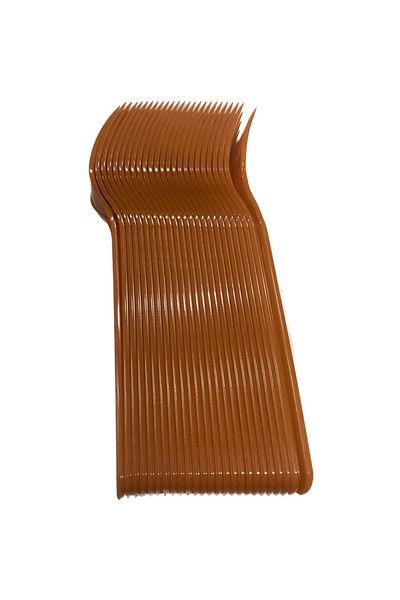 Roll-Up Orange Colored 25 Plastic Forks