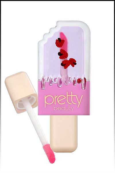 Pretty Beauty ملمع شفاه آيس كريم وملمع بنكهة الفاكهة