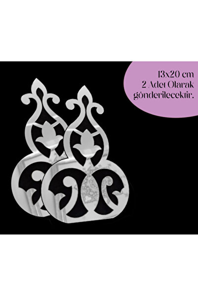 ONAT Sanat ve Tasarım Atölyesi Dekoratif Pleksi Ayna / Armut Model 2 Adet