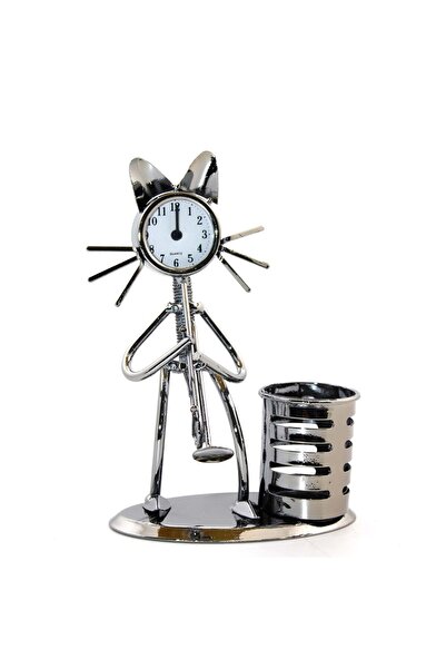 keyfim shop Μεταλλική θήκη για στυλό σχεδιασμένη σε σχήμα γάτας