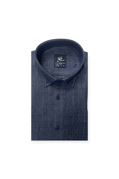 Sadık Collection Cămăși din lână cu mânecă lungă, cu două mâini, clasice, cu buzunare duble, 503