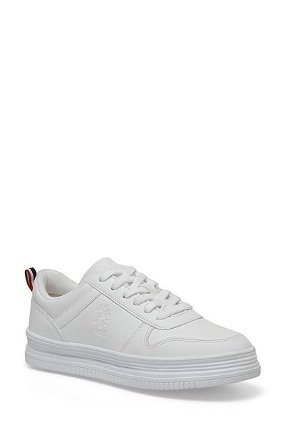 U.S. Polo Assn. حذاء رياضي نسائي أبيض من SURI 4FX