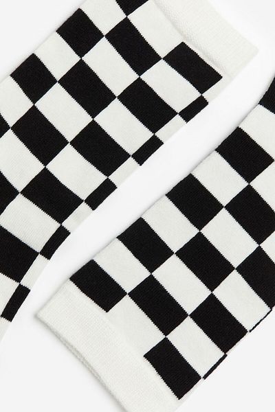 MEM SOCKS Чифт от 3 карирани чорапи