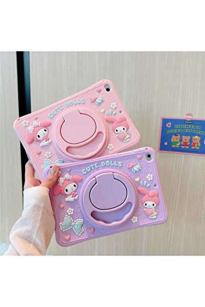 UnDePlus Apple iPad Air 2 9.7" Uyumlu Kılıf Cute Dolls Karakter Kılıfı A1566 A1567