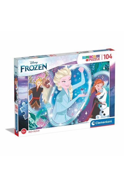 Frozen Дисни Замръзналото кралство и приятели Суперцветен пъзел 104 части
