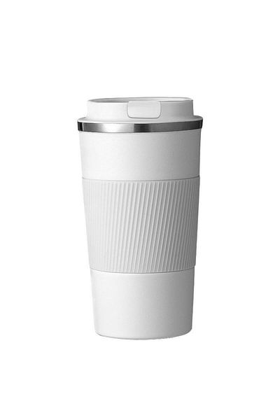 Weather Forecast 304 L Lockable Steel Mat White 510 ml Coffee Thermos Mug cin405by