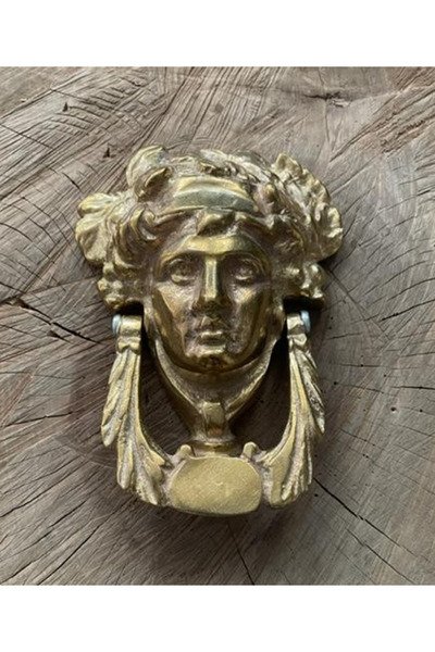 DMR FİGÜRLÜ ÇELİK KAPI TAK TAK GOLD SARI DÖKÜM PİRİNÇ KAPI TOKMAGI