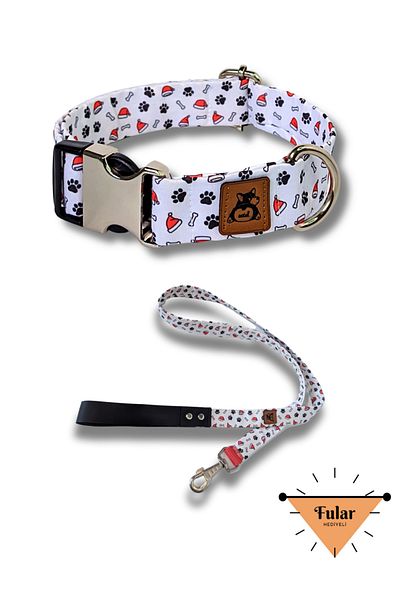 UTDpet Party Dog Collar and Travel Dispatch Strap Set (With Scarf Gift)