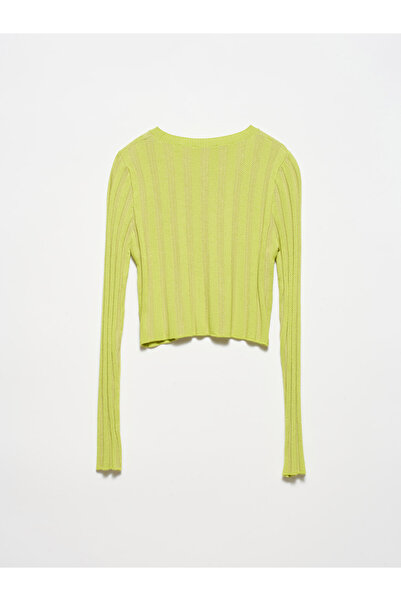 Dilvin 10144 Italian Sleeve Crew Neck Πουλόβερ-λάιμ