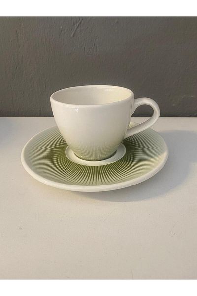 İkram Dünyası Reflection Green Tea Cup and Saucer