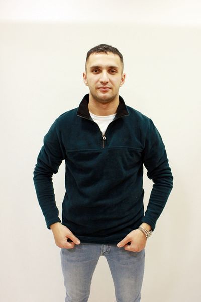 Cazador Ανδρικός γιακάς με μισό φερμουάρ Jazz 5632 Fleece Sweat Petrol