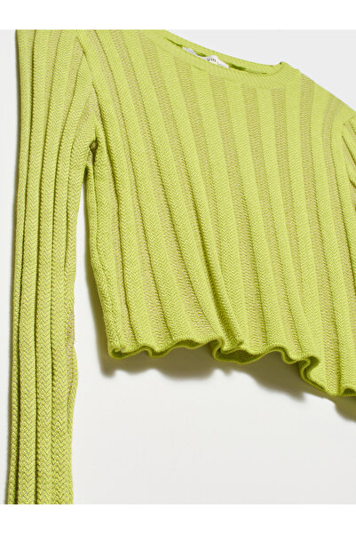 Dilvin 10144 Italian Sleeve Crew Neck Πουλόβερ-λάιμ