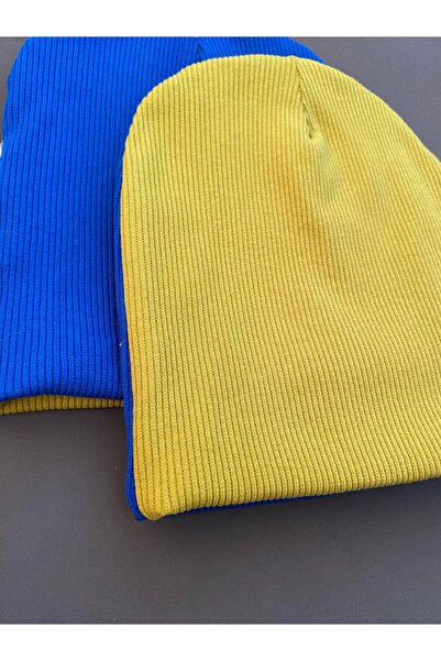 Kotryna قبعة صغيرة للأطفال بطبقة مزدوجة - زيتوني