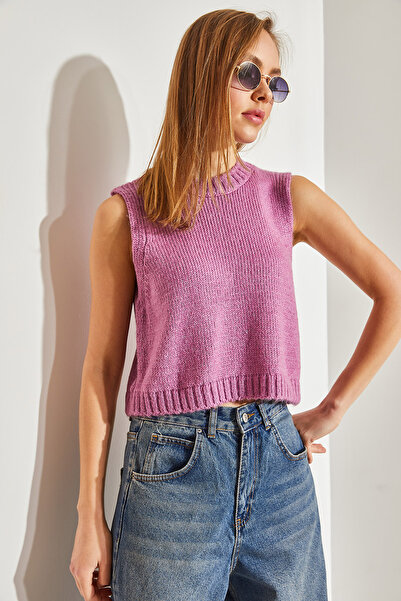 Bianco Lucci Kadın Crop Süveter