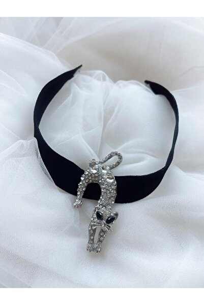 WAHSHE Stoned Cat Choker Necklace