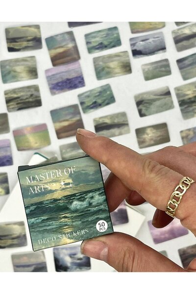 Kağıt Gemi Dükkan Lionel Walden Eserleri 50 Adet Sticker/Bullet Journal/Defte...