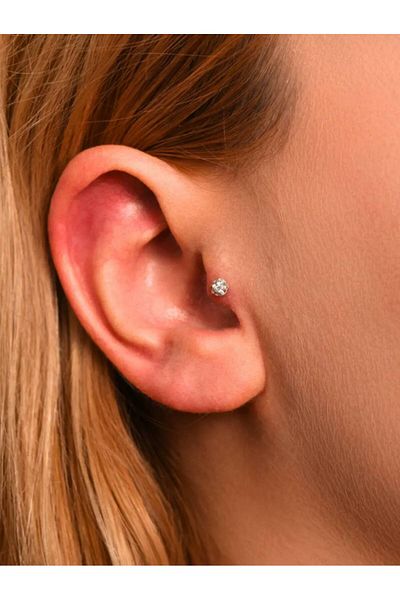 Liva 316L Surgical Steel 8 mm Chimpanzee Stone Piercing