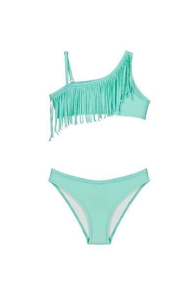 SHELLSEA Girl's One Shoulder Fringed Bikini