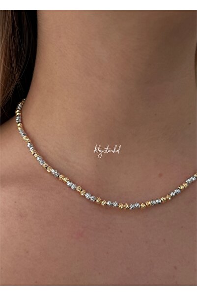 KİLİGİSTANBUL Full Tour Dorica Necklace 40 Cm 5 Cm Extension