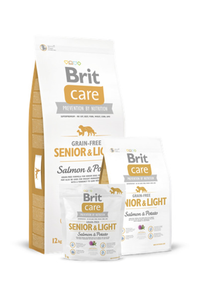 Brit Care Light Tüm Irklar Için Somonlu Ve Patatesli Tahılsız Yaşlı Köpek Mam...