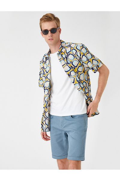 Koton Shorts mit abgestuften Beinen