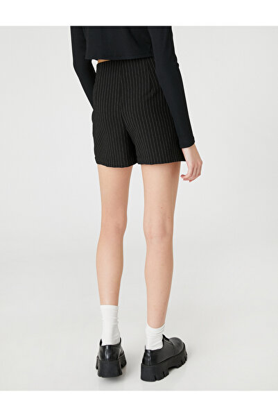 Koton Csíkos mini rövidnadrág szoknya bepattanó részlettel