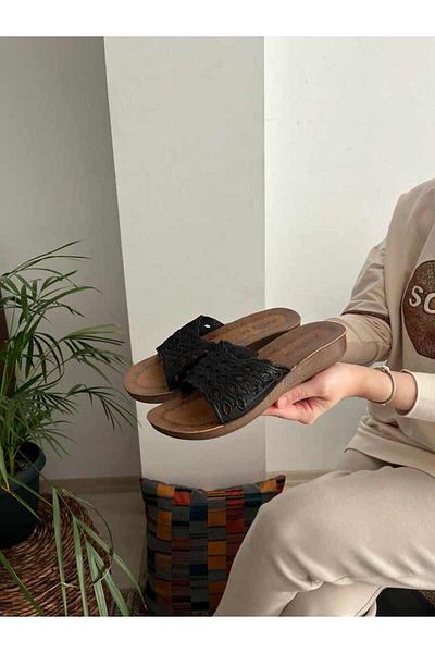Behtah Kundura Άνετα Classic Model Single Buckle Mother Slippers Παντόφλες δρόμου Καθημερινές παντόφλες