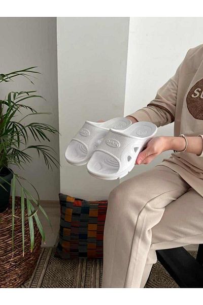 Behtah Kundura Open Front Flexible Soft Non-Slip Balcony Bathroom Garden Toilet Slippers